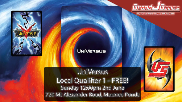 UniVersus: Local Qualifier 1 (12:00pm Sunday 2nd June)
