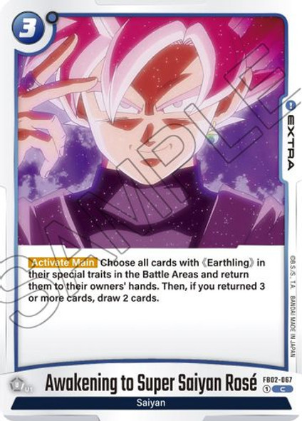 FB02-067C Awakening to Super Saiyan Rose