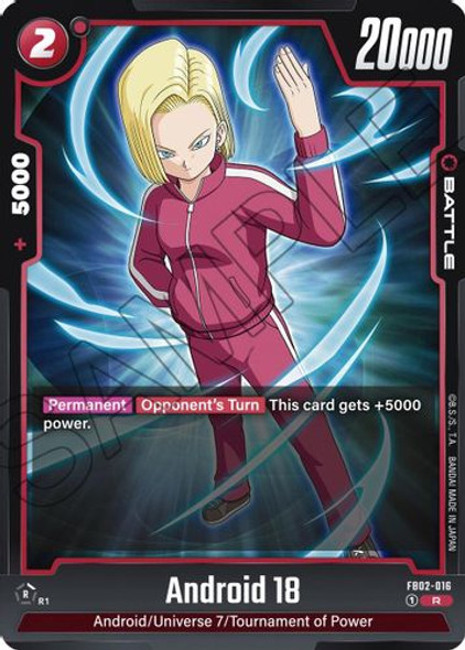 [FB02-016](R) Android 18 (Foil)