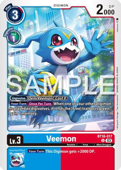 [BT16-017U] Veemon