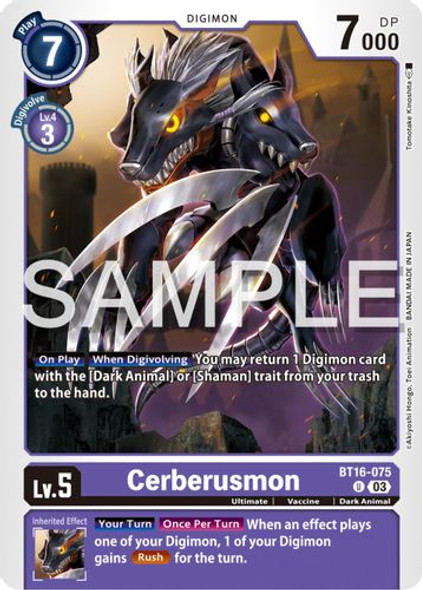 [BT16-075U] Cerberusmon