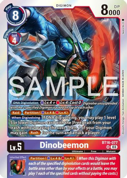 [BT16-077SR] Dinobeemon (Foil)