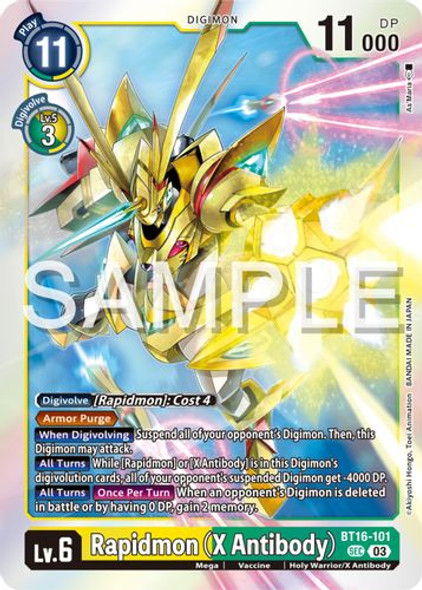 [BT16-101SEC] Rapidmon (X Antibody) (Foil)