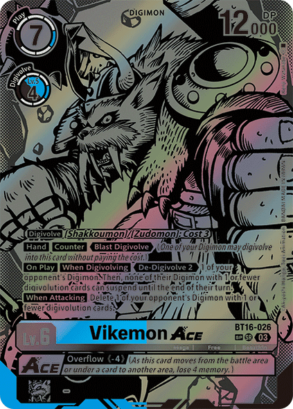 [BT16-026SR] Vikemon Ace (SP Alternate Art) (Foil)