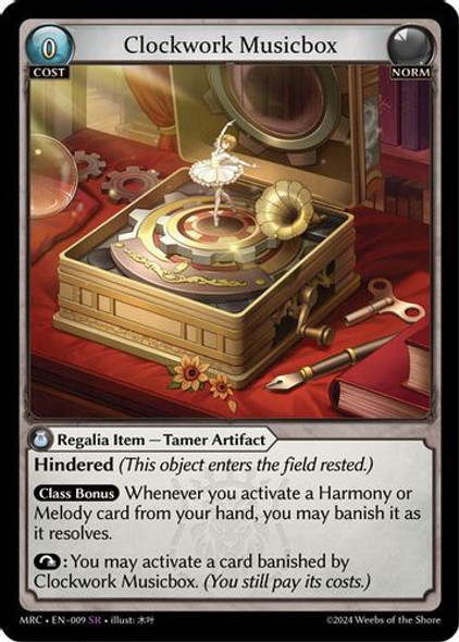 [GA04-MRC1st-EN-009SR] Clockwork Musicbox (Foil)