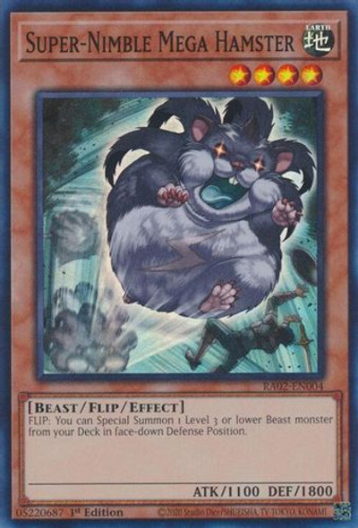 [RA02-EN004] Super-Nimble Mega Hamster (Platinum Secret Rare) <1st>