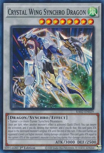 [RA02-EN029] Crystal Wing Synchro Dragon (Platinum Secret Rare) <1st>