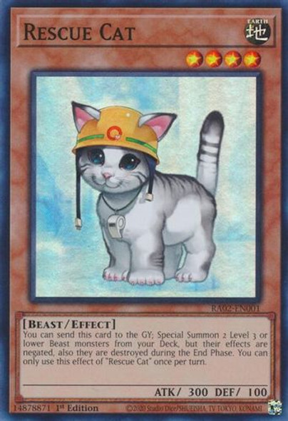 [RA02-EN001] Rescue Cat (Prismatic Ultimate Rare) <1st>