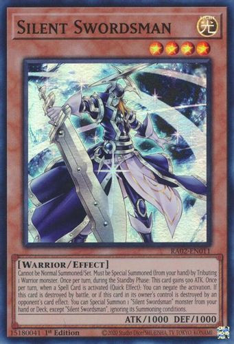 [RA02-EN011] Silent Swordsman (Prismatic Ultimate Rare) <1st>