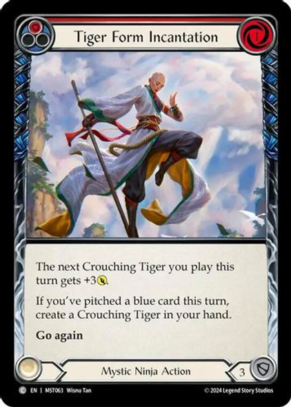 [FAB13 1st][MST-063](C) Tiger Form Incantation (Red)