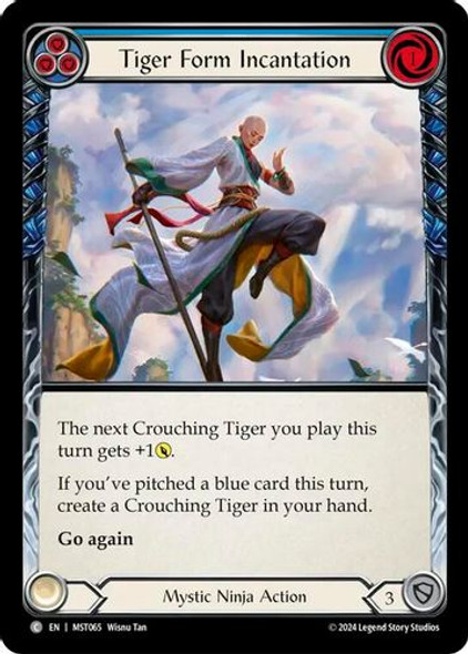 [FAB13 1st][MST-065](C) Tiger Form Incantation (Blue)