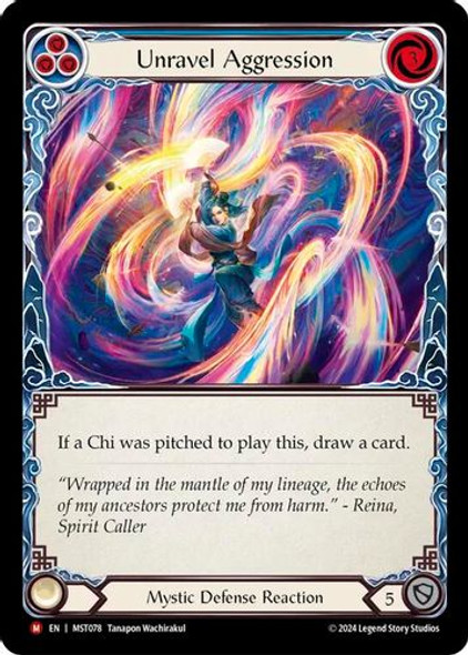 [FAB13 1st][MST-078](M) Unravel Aggression (Rainbow Foil)