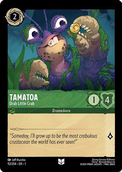 [LOR01-092/204U] Tamatoa - Drab Little Crab (Foil)