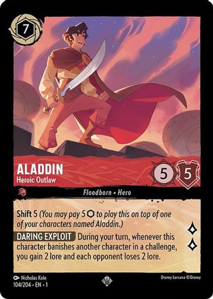 [LOR01-104/204SR] Aladdin - Heroic Outlaw (Foil)