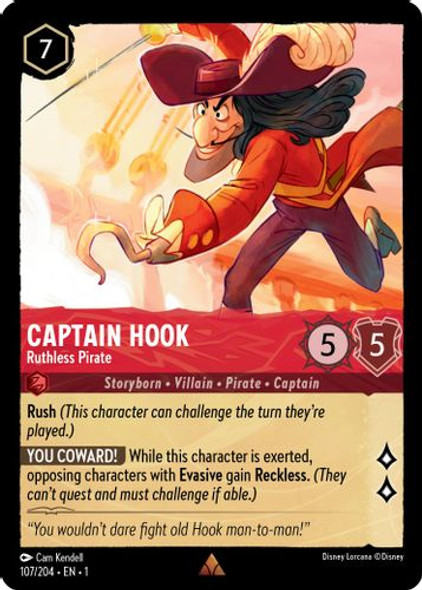 [LOR01-107/204R] Captain Hook - Ruthless Pirate (Foil)