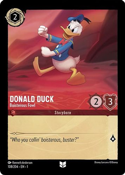 [LOR01-108/204U] Donald Duck - Boisterous Fowl (Foil)