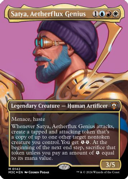 M3C-0142M Satya, Aetherflux Genius (Borderless) (Ripple Foil)
