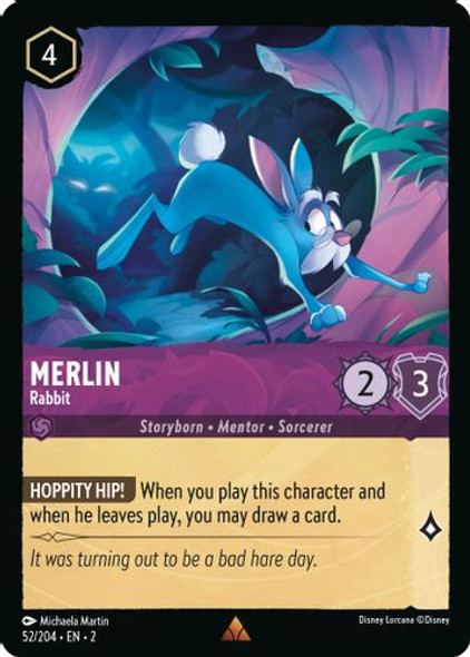 [LOR02-052/204](R) Merlin - Rabbit (Foil)