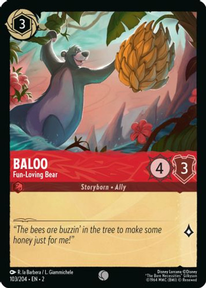 [LOR02-103/204](C) Baloo - Fun-Loving Bear