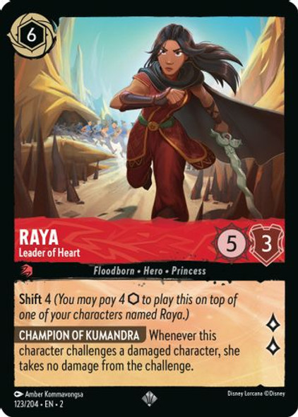 [LOR02-123/204](SR) Raya - Leader of Heart (Foil)