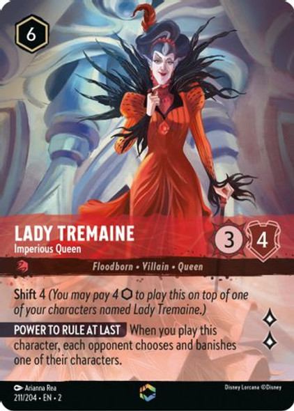 [LOR02-211/204](E) Lady Tremaine - Imperious Queen (Enchanted) (Foil)