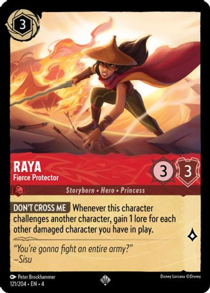 [LOR04-121/204](SR) Raya - Fierce Protector