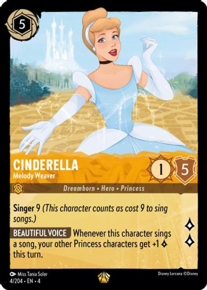 [LOR04-004/204](L) Cinderella - Melody Weaver (Foil)