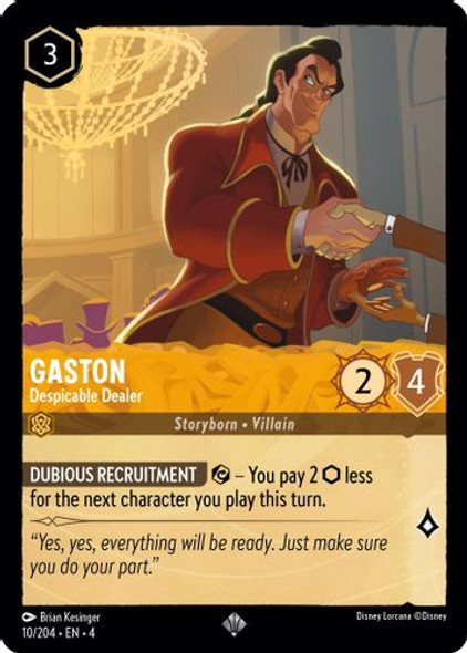 [LOR04-010/204](SR) Gaston - Despicable Dealer (Foil)