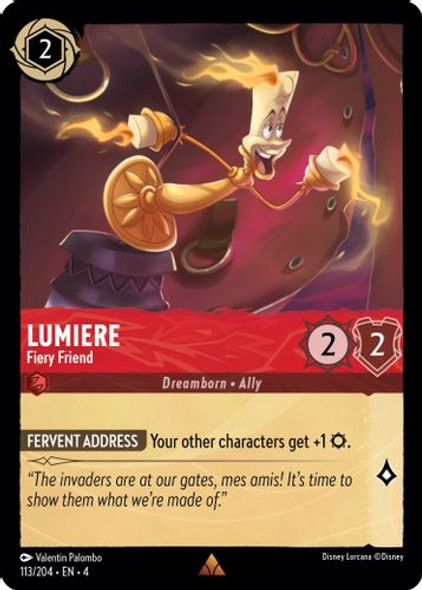 [LOR04-113/204](R) Lumiere - Fiery Friend (Foil)