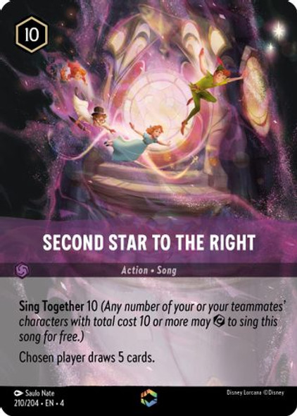 [LOR04-210/204](E) Second Star to the Right (Enchanted) (Foil)