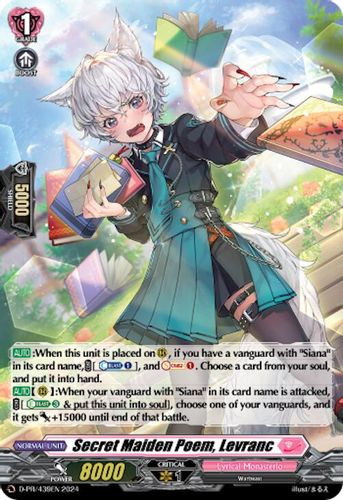 D-PR/439EN PR Secret Maiden Poem, Levranc (Holo)