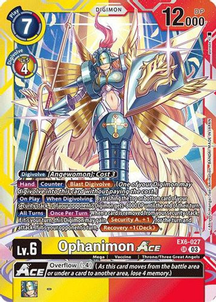 [EX06-027](SR) Ophanimon ACE (Foil)