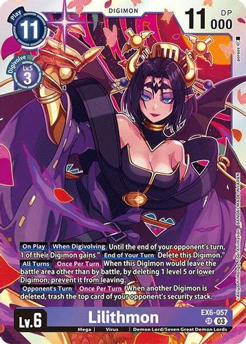 EX07-061](SR) Lilithmon (X Antibody) (Foil) - Grand J Games