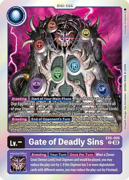 [EX06-006](R) Gate of Deadly Sins (Foil)