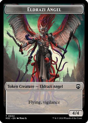 (M3C) 01-MH3//02-M3C Copy // Eldrazi Angel Double-Sided Token