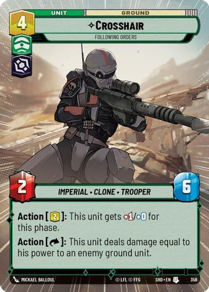02-SHD-EN-356U Crosshair - Following Orders (Hyperspace) (Foil)