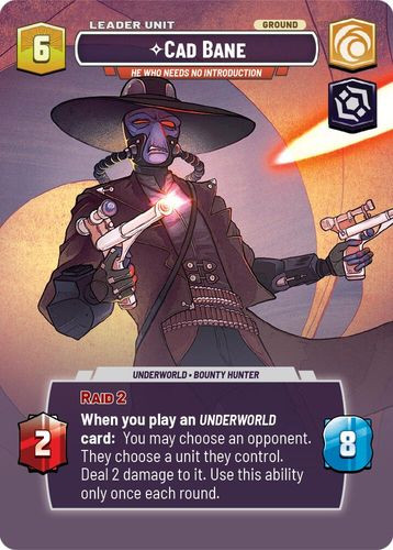 02-SHD-EN-276C Cad Bane - He Who Needs No Introduction (Showcase) (Foil)
