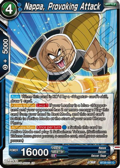 [BT25-051](C) Nappa, Provoking Attack