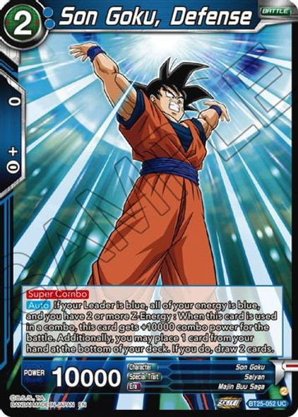 [BT25-052](UC) Son Goku, Defense