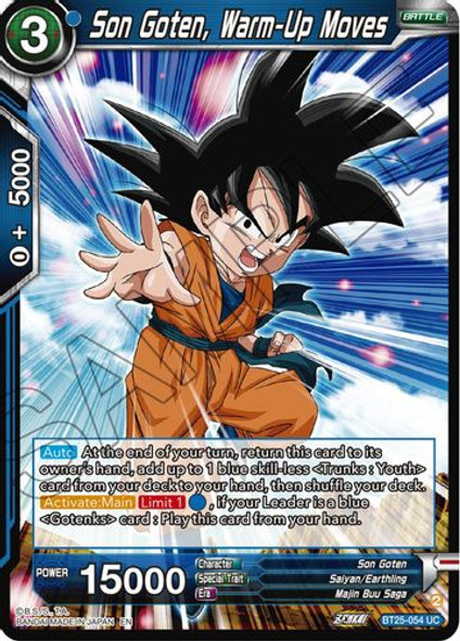 [BT25-054](UC) Son Goten, Warm-Up Moves