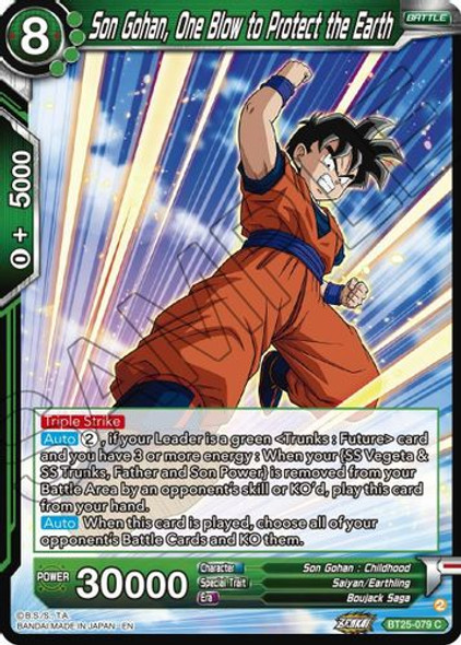 [BT25-079](C) Son Gohan, One Blow to Protect the Earth