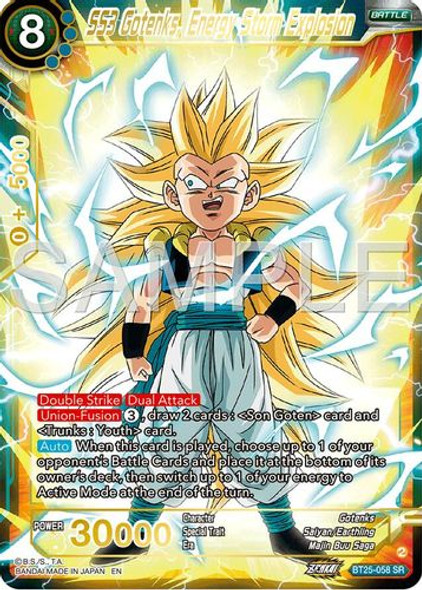 [BT25-058](SR) SS3 Gotenks, Energy Storm Explosion (Foil)