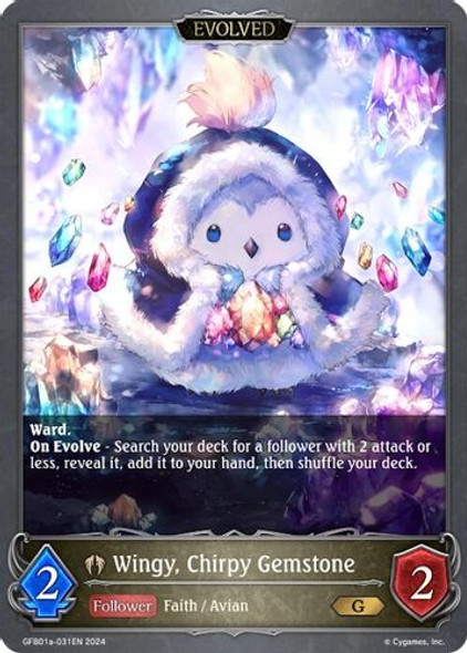 [GFB01a-031EN](G) Wingy, Chirpy Gemstone (Evolved)