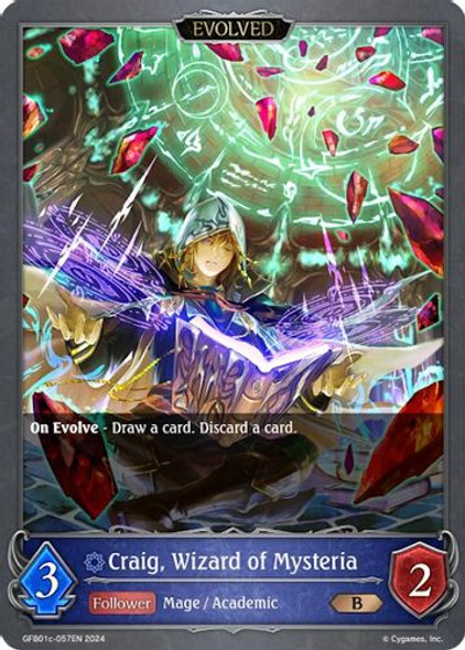 [GFB01c-057EN](B) Craig, Wizard of Mysteria (Evolved)