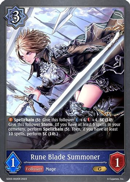 [SD03-002EN](G) Rune Blade Summoner