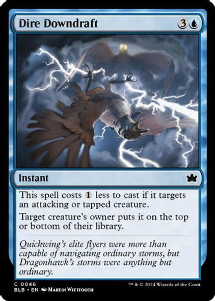 BLB-0046C Dire Downdraft (Foil)