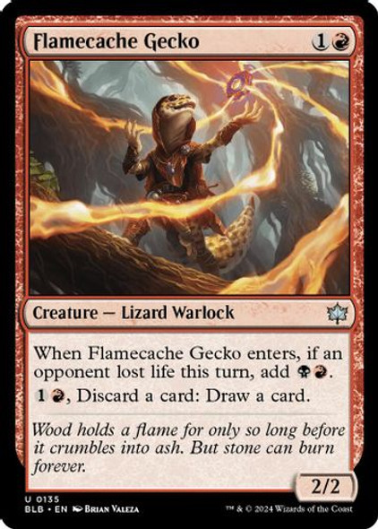 BLB-0135U Flamecache Gecko (Foil)