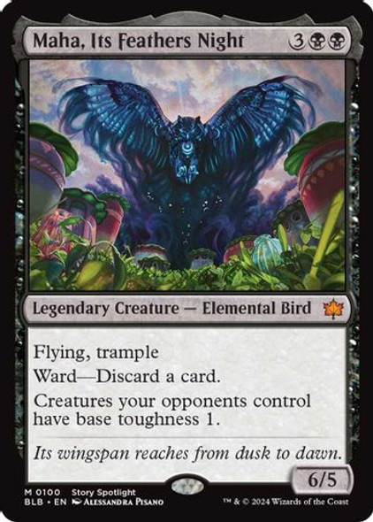 BLB-0100M Maha, Its Feathers Night