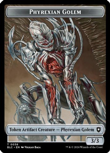 (BLC) 12-BLC//38-BLC Faerie // Phyrexian Golem Double-Sided Token