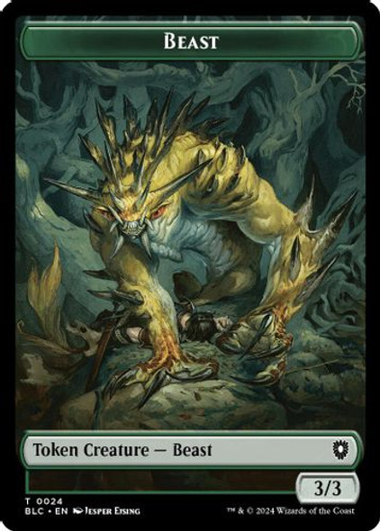 (BLC) 24-BLC//29-BLB Beast // Treasure Double-Sided Token